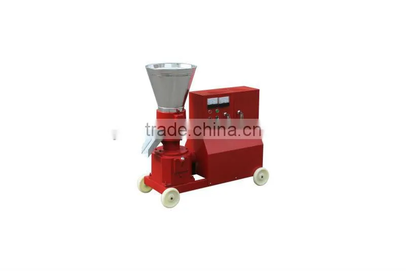 MKL225 flat die wood pellet machine with roller driven