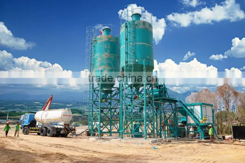 40m3/h, 50m3/h, 60m3/h,75m3/h, 100m3/h Portable Concrete Batching Plant for sale