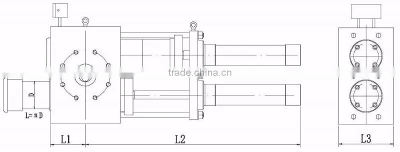 Continuous plastic filter extruder screen changer for pa