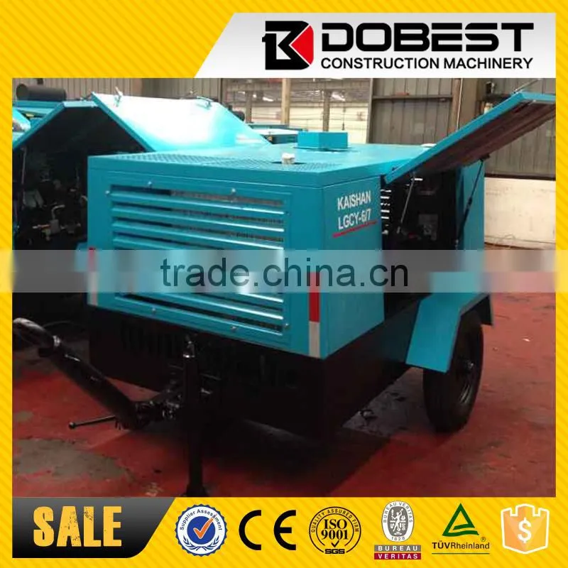 Chinese KAISHAN Diesel Driven Portable Screw Air Compressor LGCY-6/7