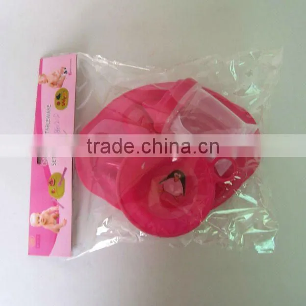5pcs unbreakable plastic picnic set dinnerware