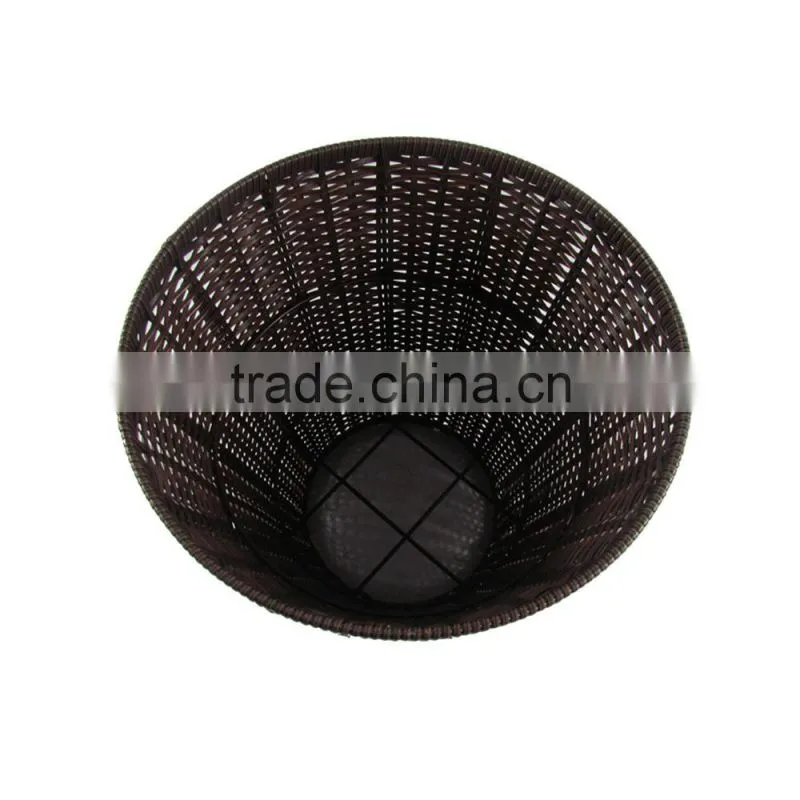 Wholesales supermarket PE rattan plastic display stand for fruit vegetable