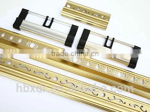 New design ! hollow out golden aluminum profile for decoration +decorative aluminum profile