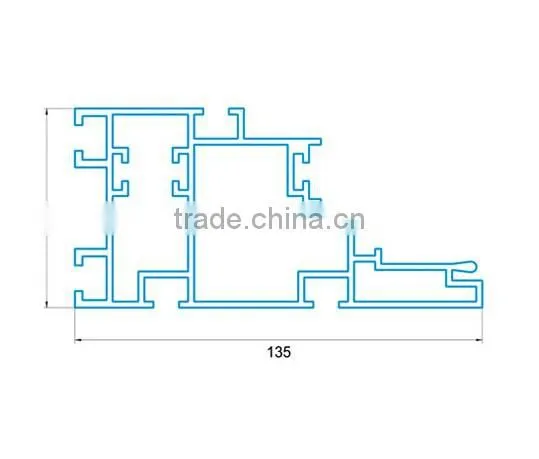 Customized anodized aluminium profile for production line
