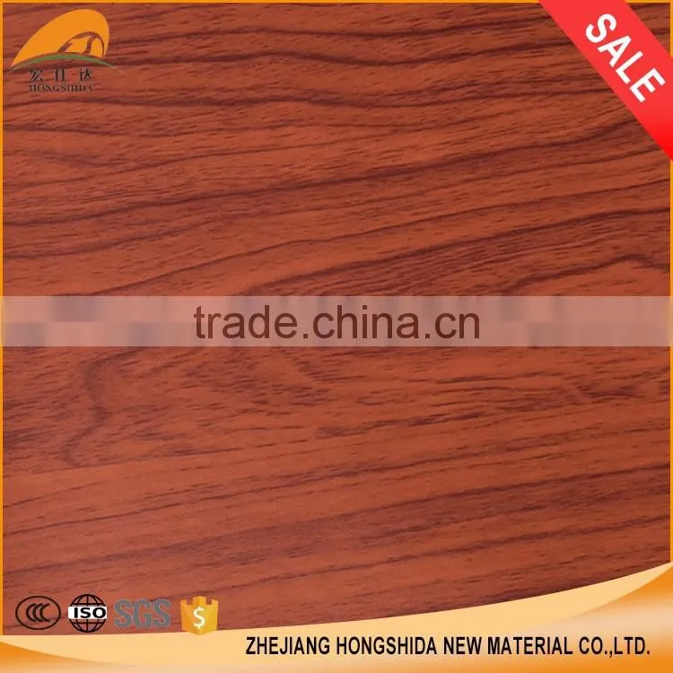 Wood grain decorative PVC lamination film for furniture floor wardrobe