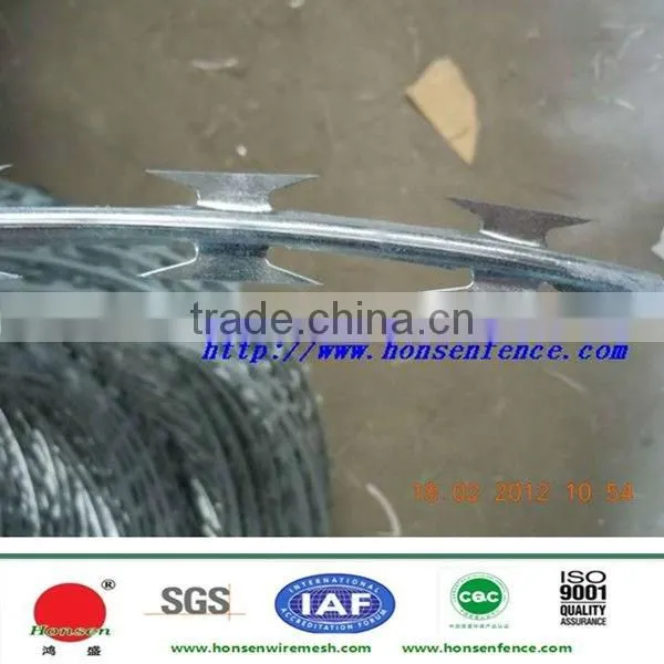 Good quality big discount razor wire prison fence