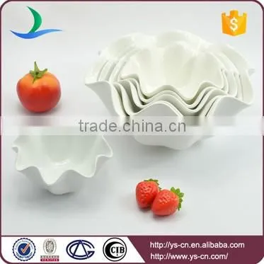 Wholesale white kitchen customized refrigerated ceramic fruit bowl