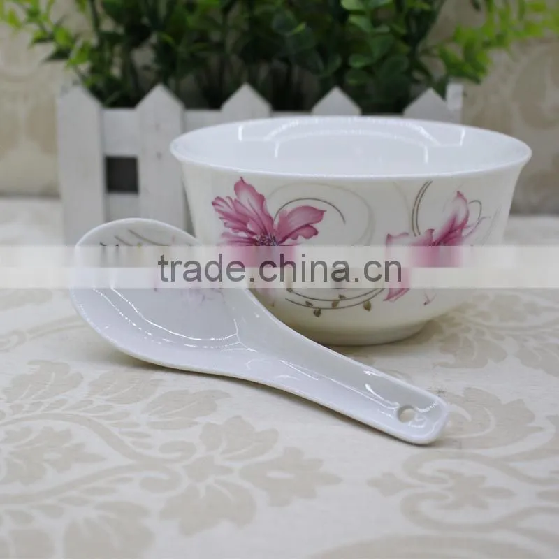 white korean rice bowl,soup bowl with spoon,rice bowls,bowl for home used
