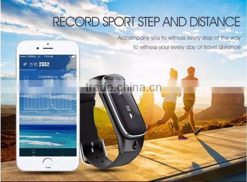 New OLED M6 Smart Watch Multi-functional Bluetooth Bracelet Combo Bracelet/Headset Fitness Health Monitoring Mobile Men Watch