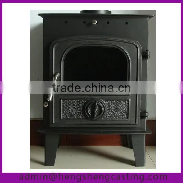 2015 hot sell antique indoor wood burning cast iron stove