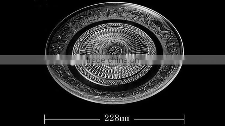 hot selling clean glass plate for fruit glass plate