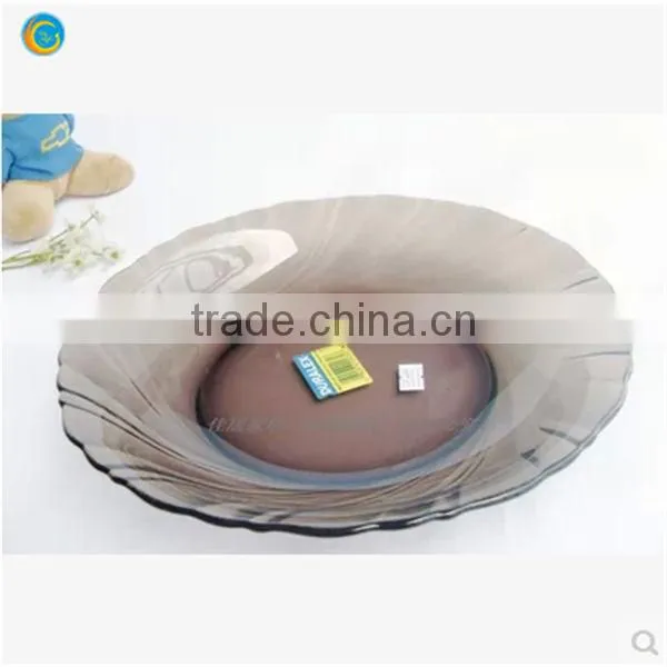 Colored glass fruit bowls