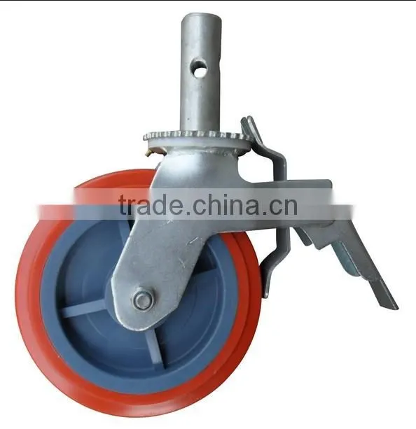 6'' Universal Scaffolding Heavy Duty PU Caster Wheels
