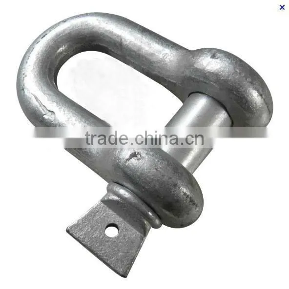 Hot dip galvanized drop forged anchor shackle