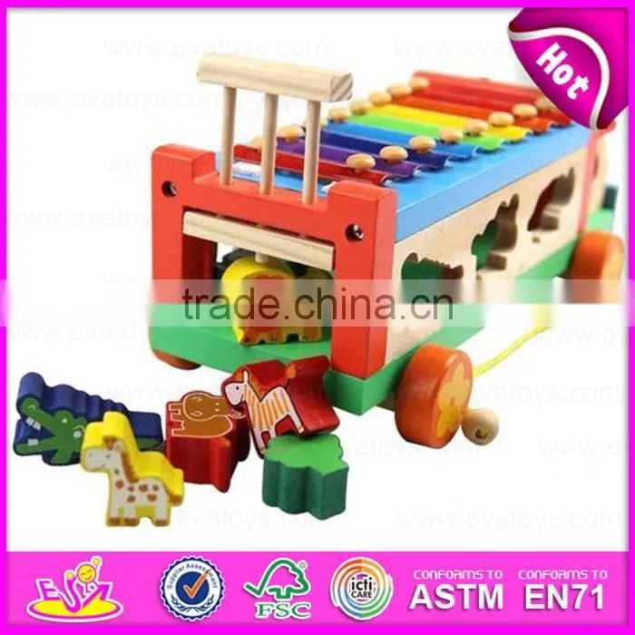 2016 hottest kids educational wooden car toy W04A214