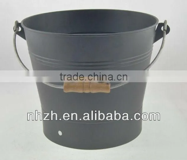 kitchen middle matte black iron bucket
