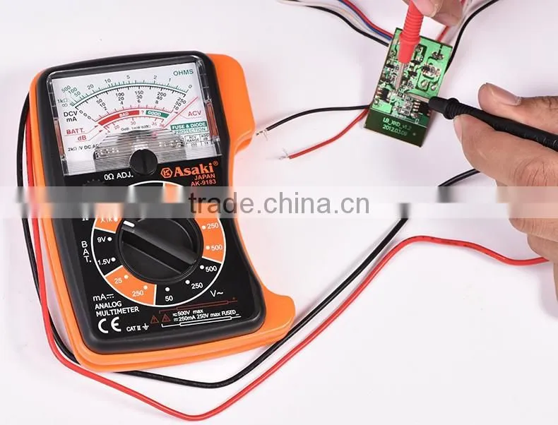 AK-9183 school home use pocket type analog multimeter