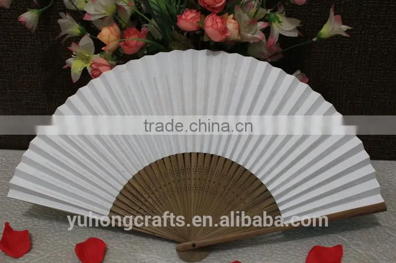 Customized prnting logo hand folding fan in cartoon style