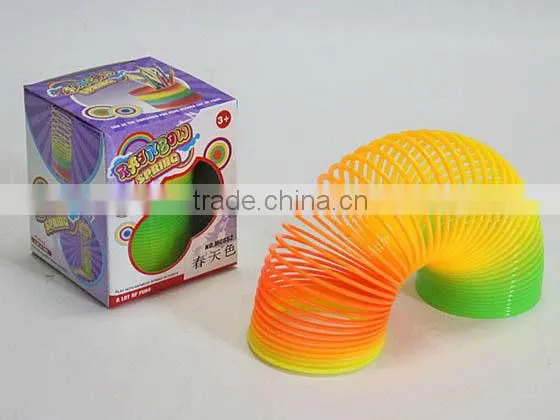 spring toy bouncing with light