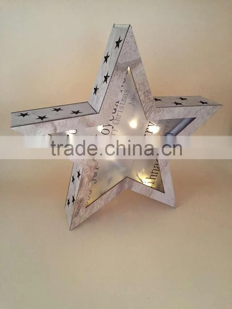 Custom wooden frame christmas light box