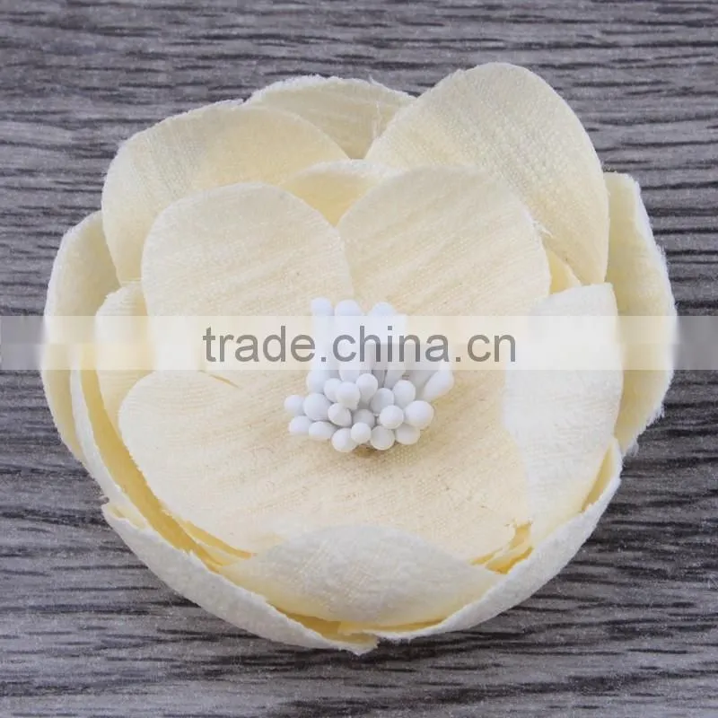 mini fabric flower clip for kids hair accessories