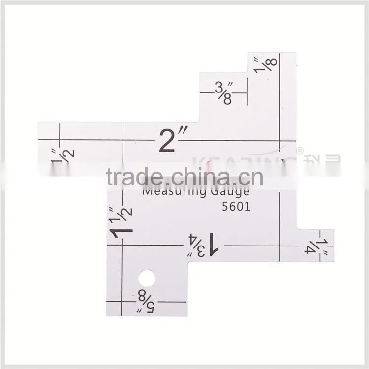 2017 China 12"*0.5" straight rigid plastic inch patchwork ruler for fashion design#KPR12005