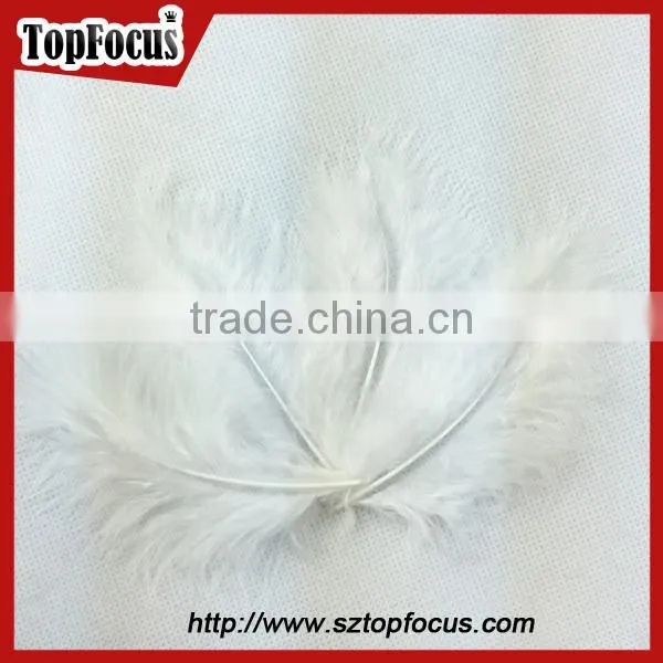 wholesale Colorful natural decorations Turkey marabou loose bulk feathers