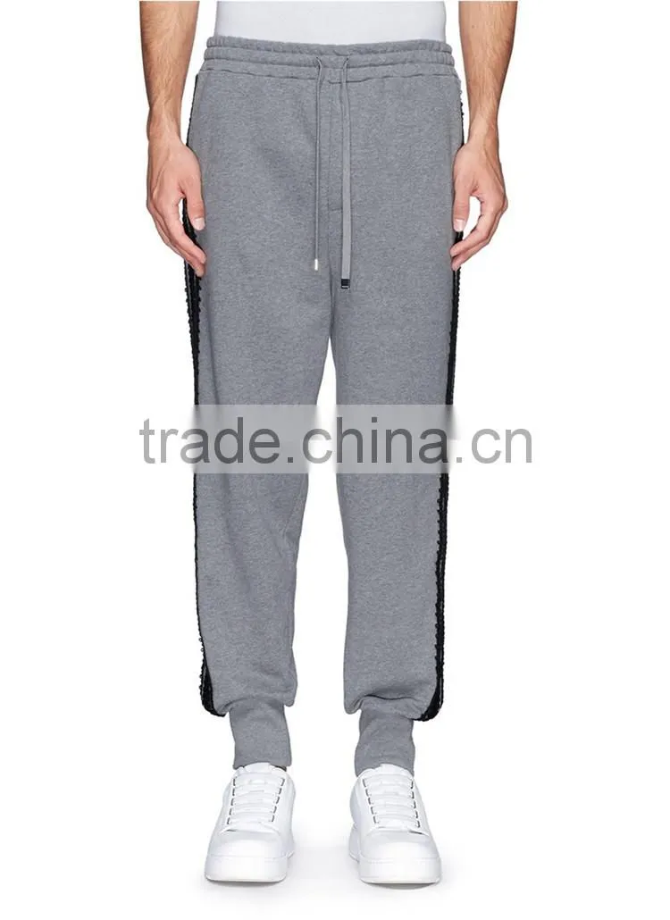 Men casual sport sweat pants cotton pencil pants jogging trousers