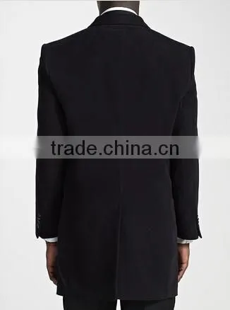 2014 Latest Style Formal Occasion Slim Fit Mens Cashmere China Mada Men Coat