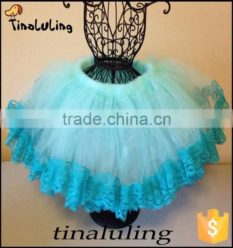 fashion new baby girls cream lace pettiskirts kids tutu skirts for 2-8 years fluffy tutus