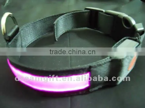 Glow in the night flashing Led dog Collar 4 size cheap price