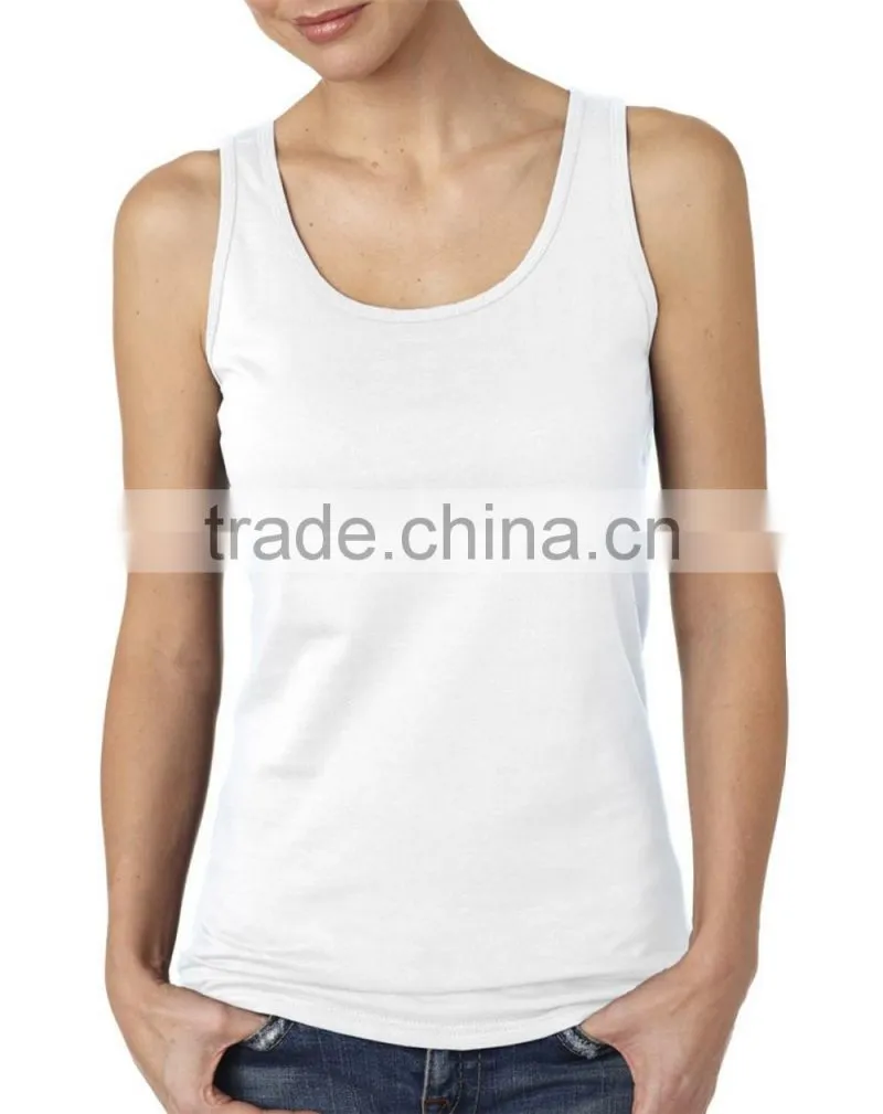 wholesale plain white sport fitness custom tank top