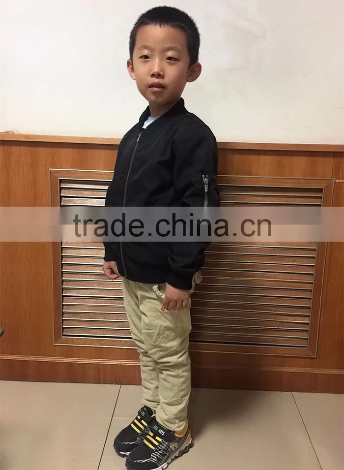 Newest Design European Style Black Plain Girls Fancy Jacket