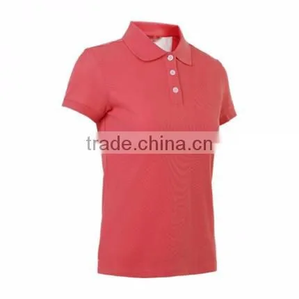 Hot Sale Custom New Design Collar Blank Plain Polo T Shirts For Women