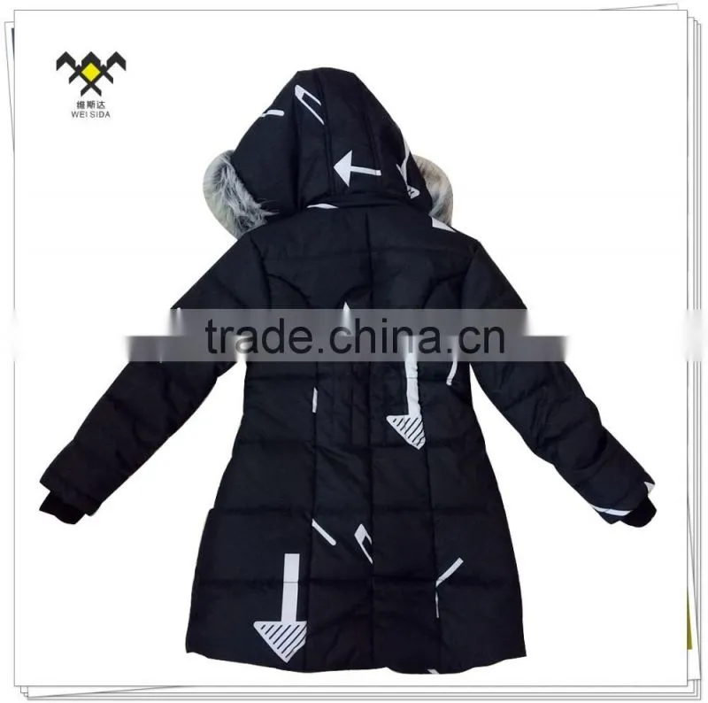 2017 new style printed children clothes jacket for girls