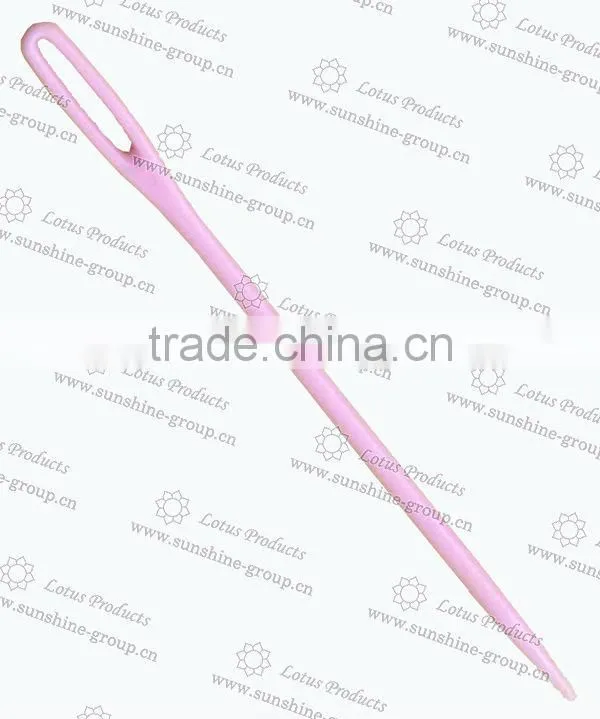 Plastic Sweater Sewing Needles Safety Plastic Needle Colorful Hand Plastic Sewing Needles For Knitting