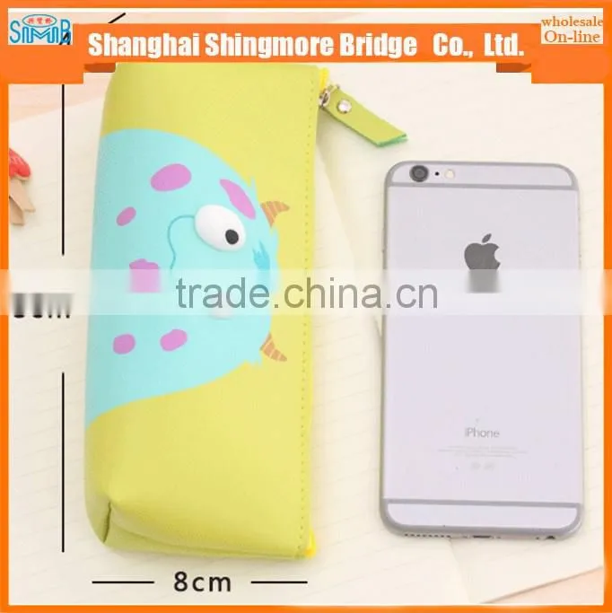 cheap sales good quality pu school pencil case for kids