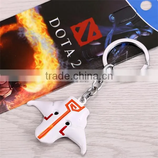 Promotional gift Dota2 keychain hot selling keychains Dota metal keychains