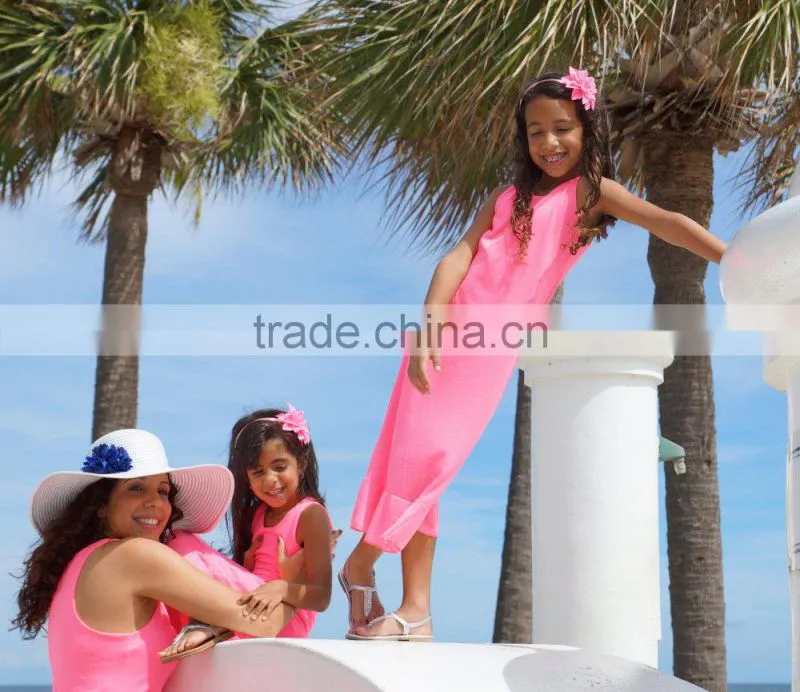 maxi ladies dresses pink family matching clothing
