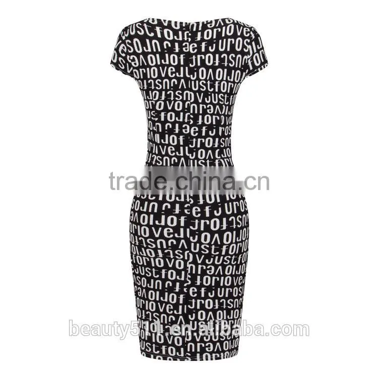 2017 Lady clothes dress western ladies fashion casual dress SD28
