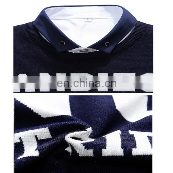 High fashion long sleeve knitwear in men's sweater