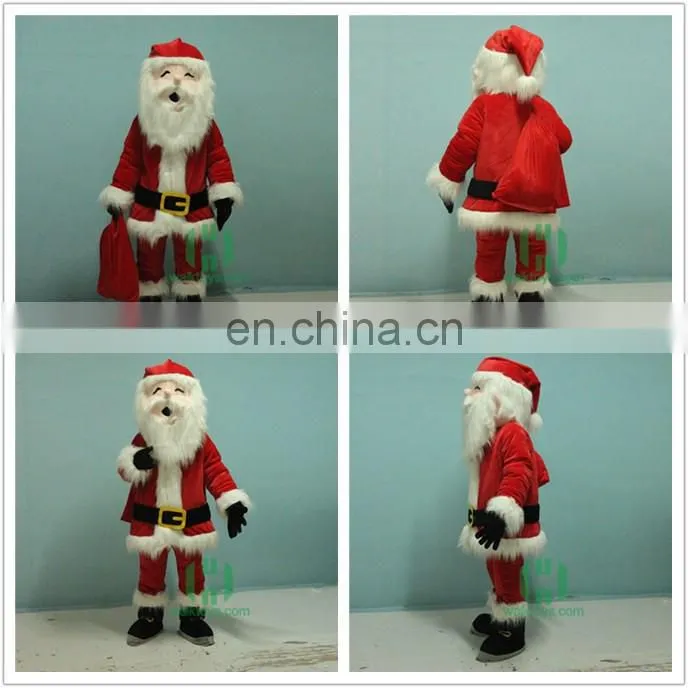 HI CE cutomized santa mascot costume for adult size,mascot costume with hot sale