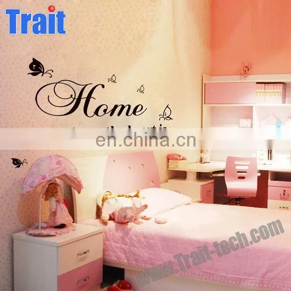 Cute Birdcage Flowers Pattern DIY Removable PVC Decals Wall Stickers for Children Room