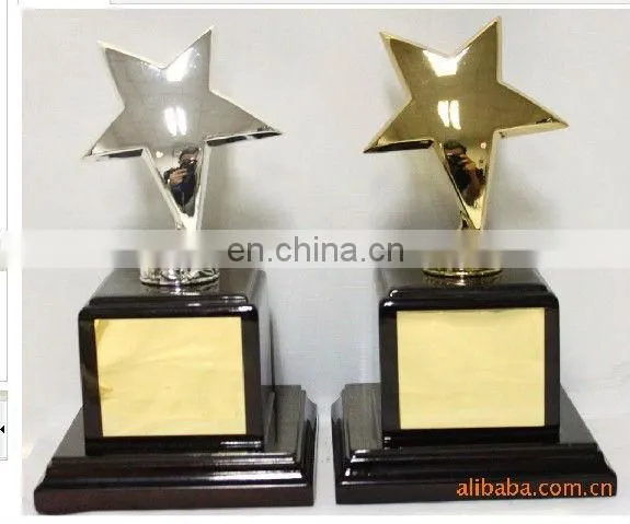 Customized gold colour plated trophy parts