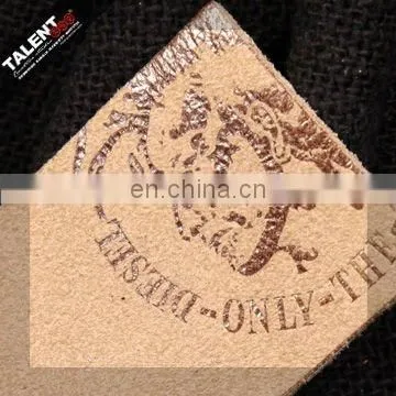 wholesale custom denim jeans private leather label patch for clothing
