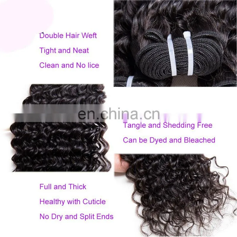 Brazilian remy human hair kinky curly weave