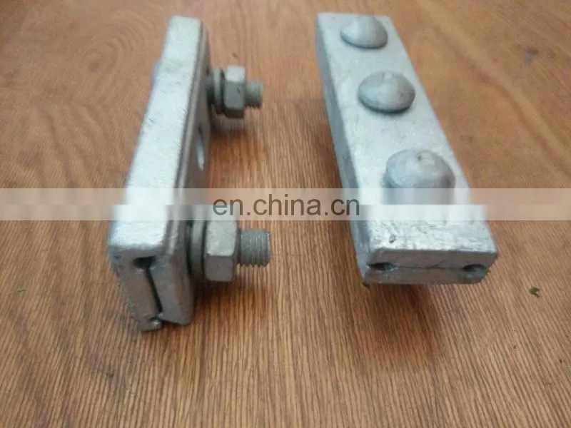 power hardware galvanized electric fitting three bolt clamp
