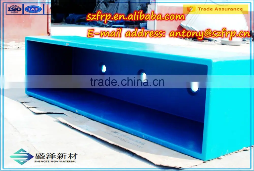 New!hot! square tetragonum Fiberglass FRP/GRP preformed landscaping fish tanks and ponds