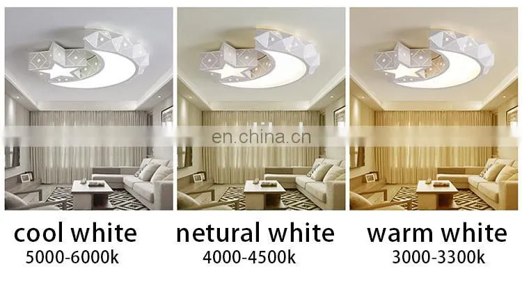 creative ceiling bedroom lights modern simple lights stars moon lights for children room