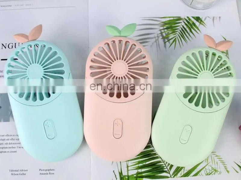 Portable travel office battery charge usb rechargeable handheld pocket mini fan